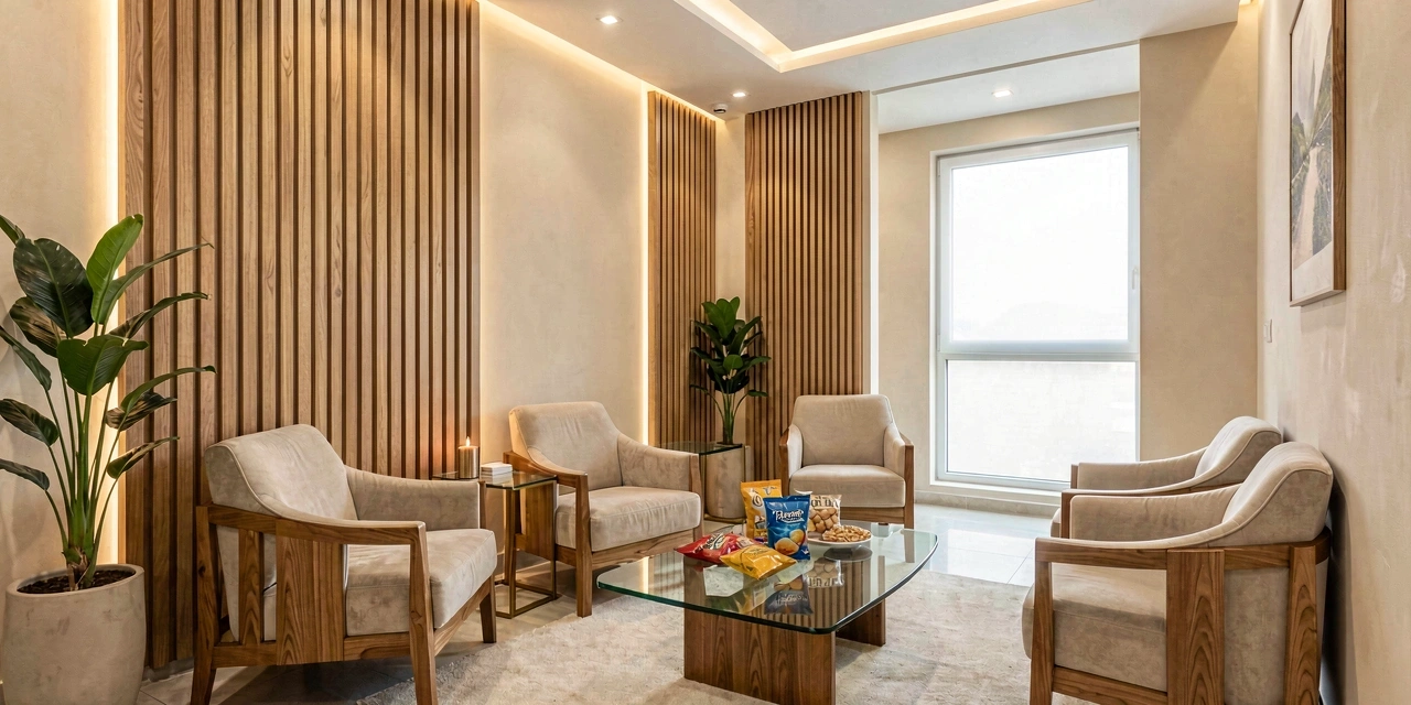 غرفة الاستقبال في المركز